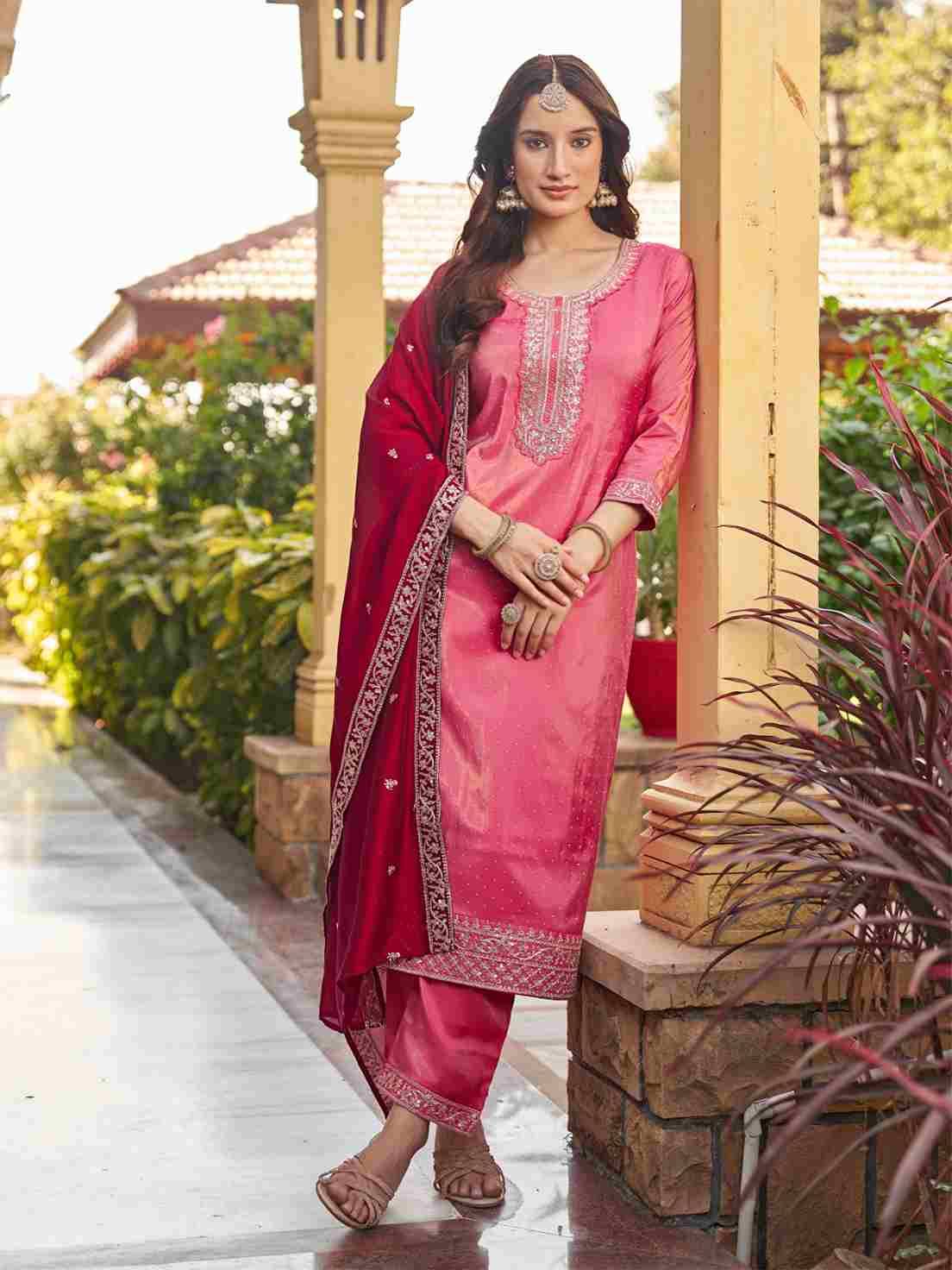 Goldy By Aanchi 101 To 104 Series Beautiful Suits Colorful Stylish Fancy Casual Wear & Ethnic Wear Roman Shimmer Dresses At Wholesale Price