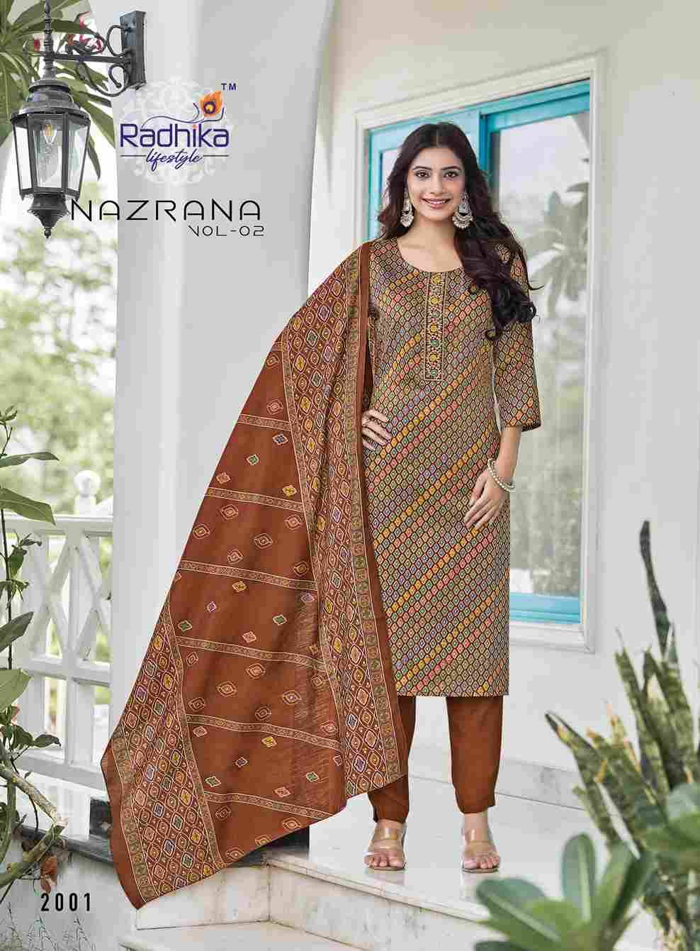 Nazrana Vol-2 By Radhika Lifestyle 2001 To 2006 Series Beautiful Festive Suits Colorful Stylish Fancy Casual Wear & Ethnic Wear Jam Satin Dresses At Wholesale Price