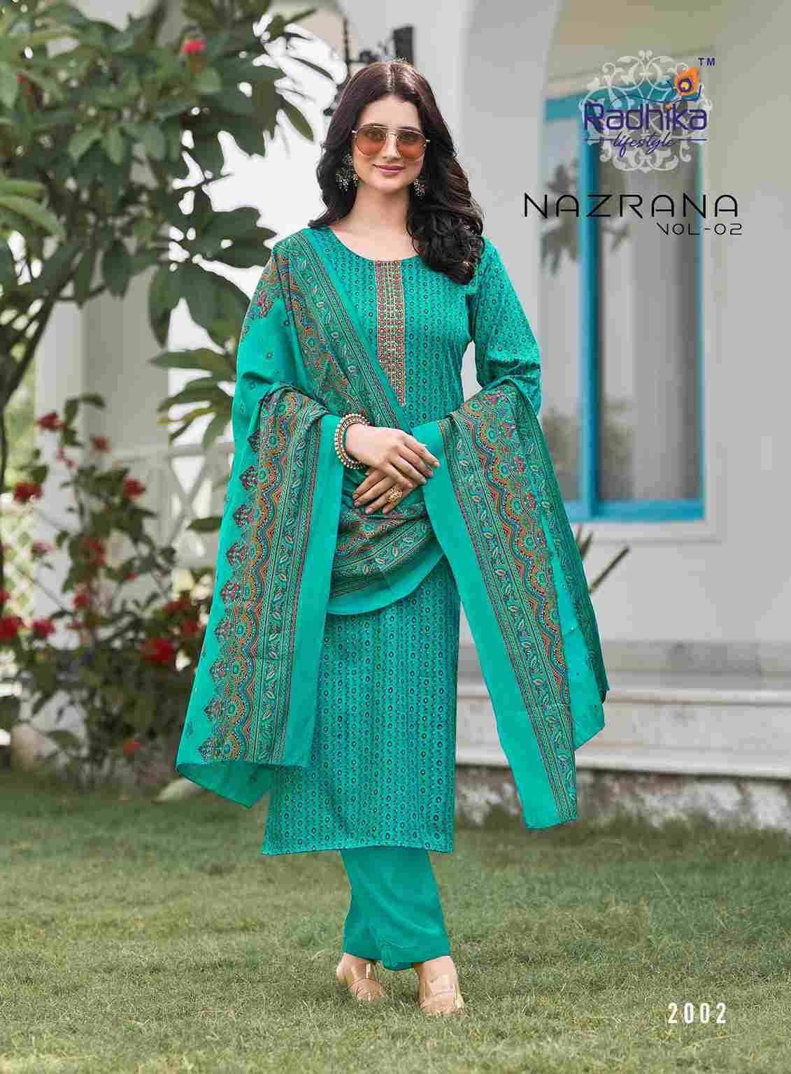 Nazrana Vol-2 By Radhika Lifestyle 2001 To 2006 Series Beautiful Festive Suits Colorful Stylish Fancy Casual Wear & Ethnic Wear Jam Satin Dresses At Wholesale Price