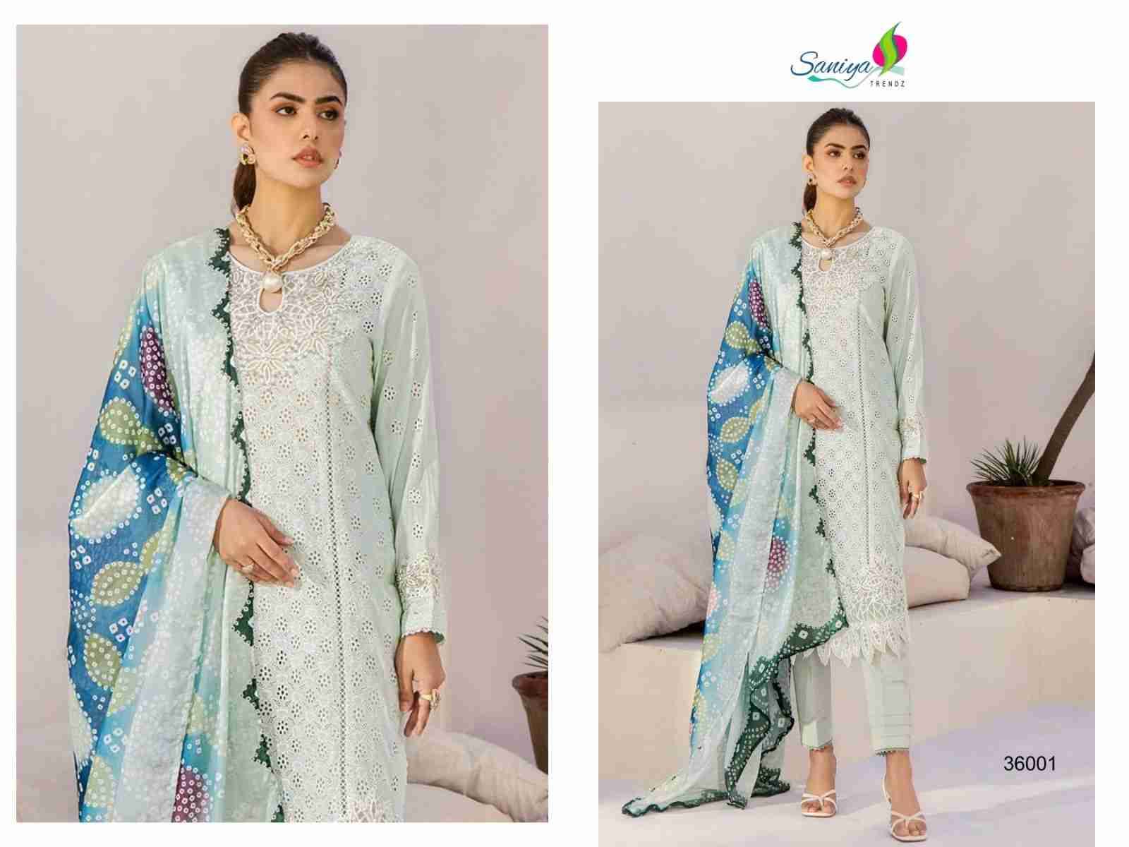 Adan Libas Chikankari Collection Vol-36 By Saniya Trendz 36001 To 36002 Series Beautiful Pakistani Suits Colorful Stylish Fancy Casual Wear & Ethnic Wear Cotton Embroidered Dresses At Wholesale Price
