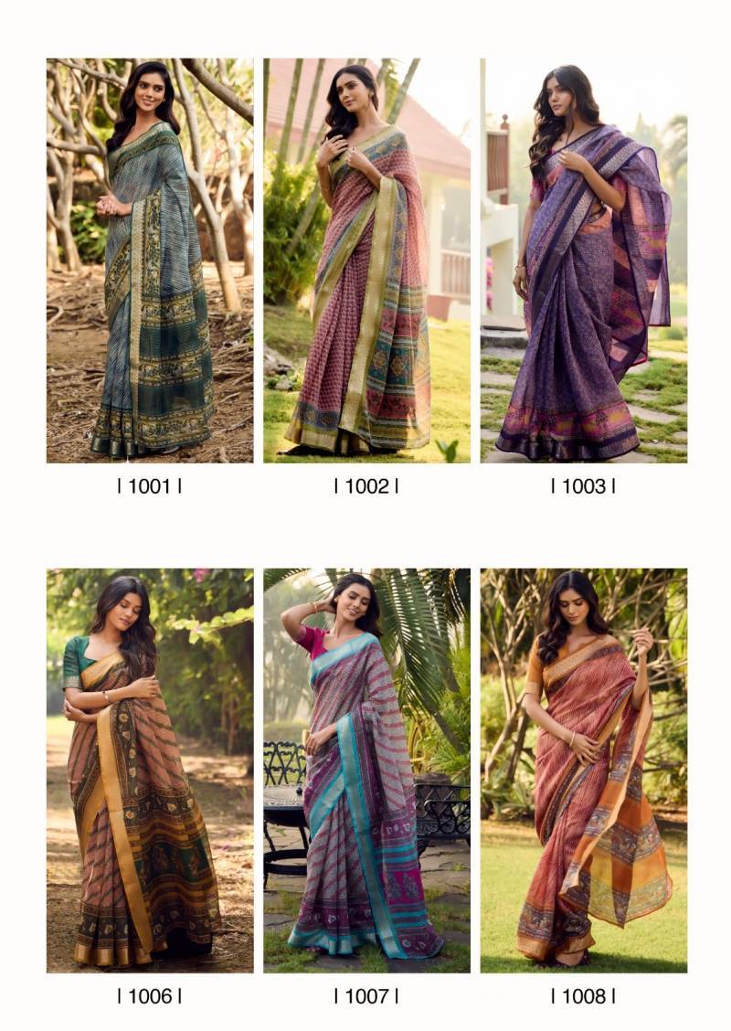 Sugandha By Sr 1001 To 1010 Series Indian Traditional Wear Collection Beautiful Stylish Fancy Colorful Party Wear & Occasional Wear Soft Cotton Sarees At Wholesale Price