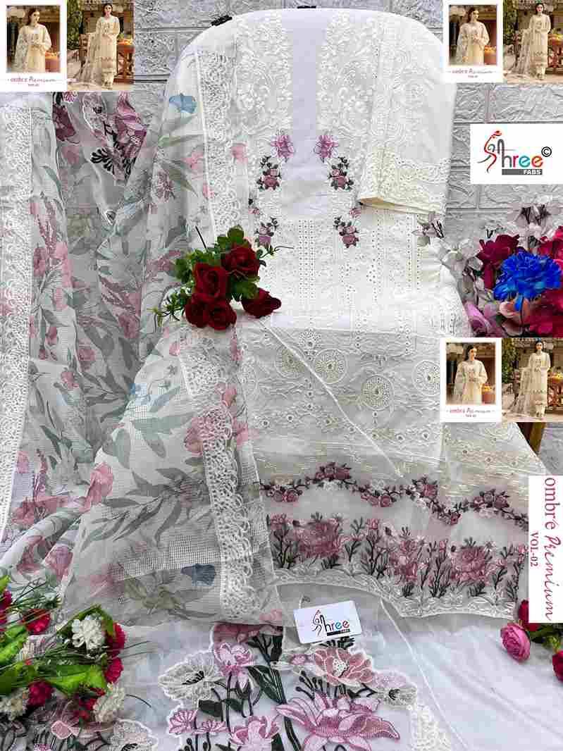Ombre Premium Vol-2 By Shree Fabs 3961 To 3966 Series Designer Pakistani Suits Collection Beautiful Stylish Fancy Colorful Party Wear & Ethnic Wear Pure Viscose With Pure Cotton With Embroidery Dresses At Wholesale Price
