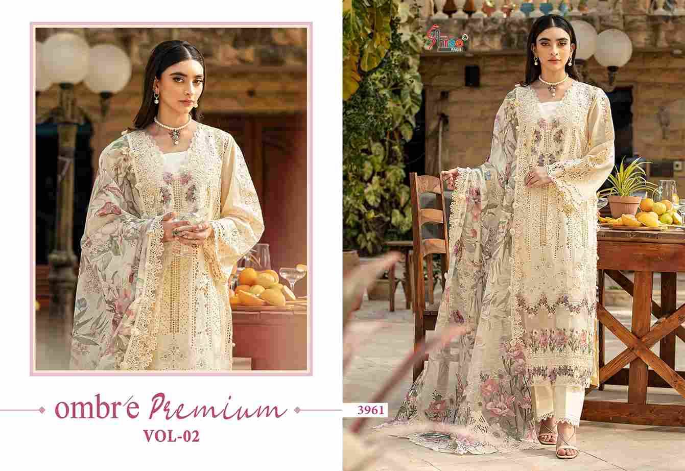 Ombre Premium Vol-2 By Shree Fabs 3961 To 3966 Series Designer Pakistani Suits Collection Beautiful Stylish Fancy Colorful Party Wear & Ethnic Wear Pure Viscose With Pure Cotton With Embroidery Dresses At Wholesale Price
