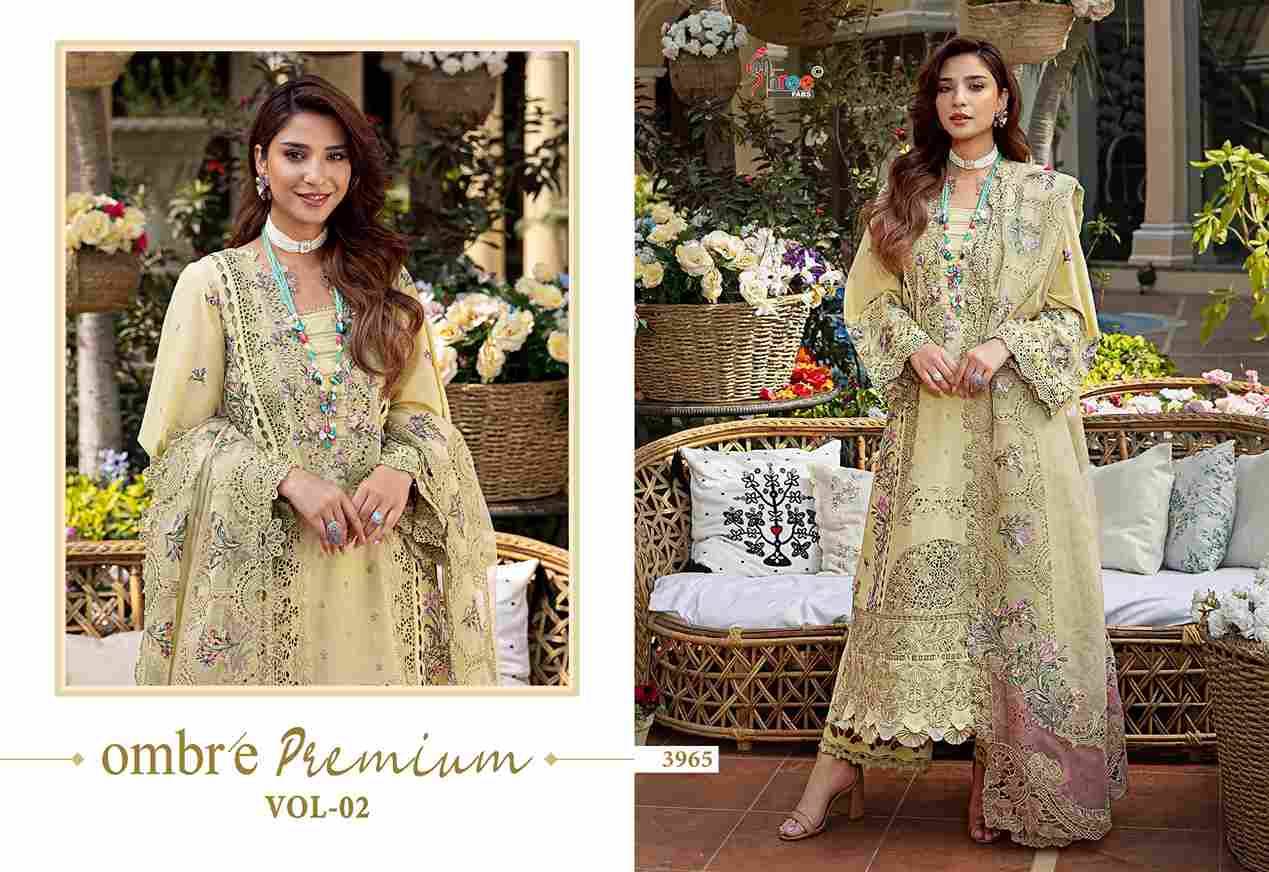 Ombre Premium Vol-2 By Shree Fabs 3961 To 3966 Series Designer Pakistani Suits Collection Beautiful Stylish Fancy Colorful Party Wear & Ethnic Wear Pure Viscose With Pure Cotton With Embroidery Dresses At Wholesale Price