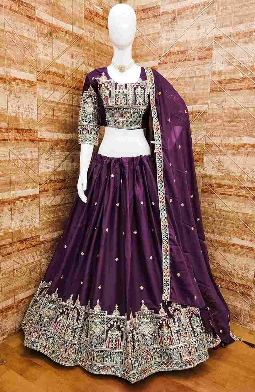 Pc-03 By Fashid Wholesale 01 To 04 Series Bridal Wear Collection Beautiful Stylish Colorful Fancy Party Wear & Occasional Wear Vichitra Silk Lehengas At Wholesale Price
