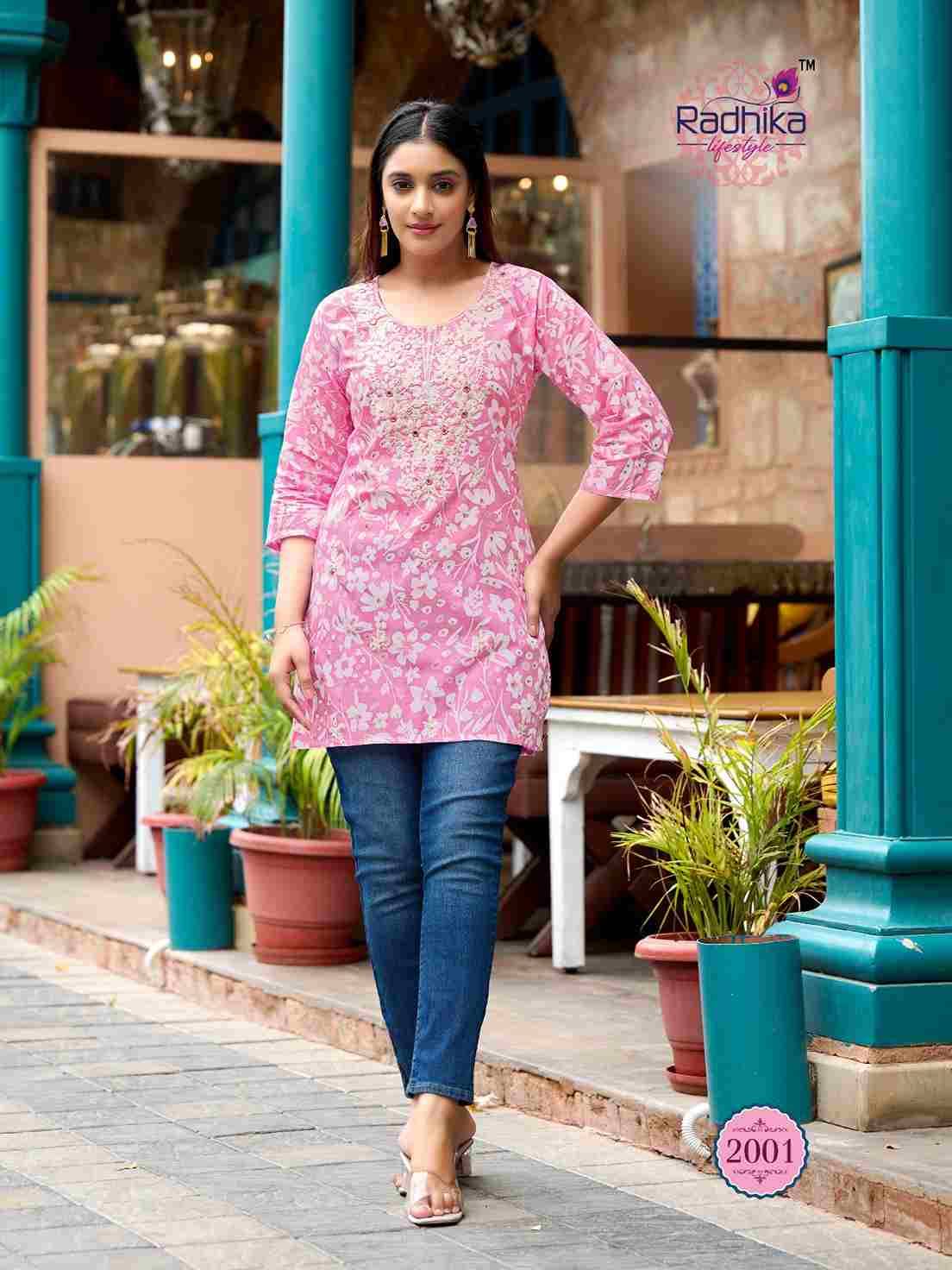 Summer Shine Vol-2 By Radhika Lifestyle 2001 To 2010 Series Designer Stylish Fancy Colorful Beautiful Party Wear & Ethnic Wear Collection Pure Cotton Tops At Wholesale Price