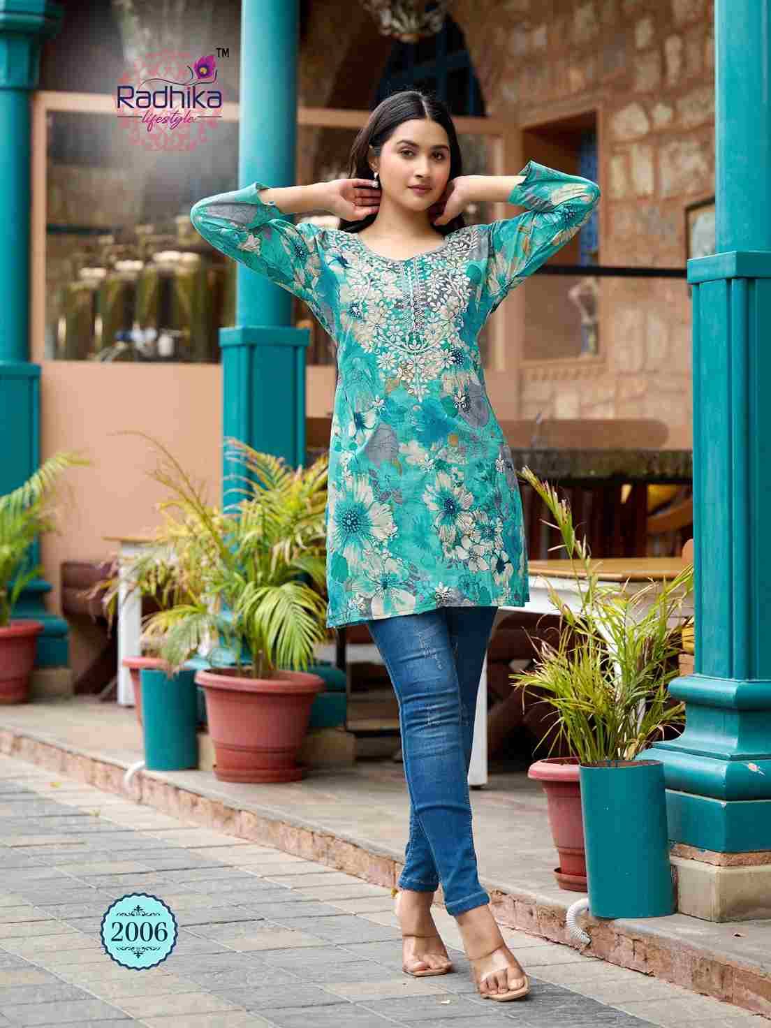 Summer Shine Vol-2 By Radhika Lifestyle 2001 To 2010 Series Designer Stylish Fancy Colorful Beautiful Party Wear & Ethnic Wear Collection Pure Cotton Tops At Wholesale Price