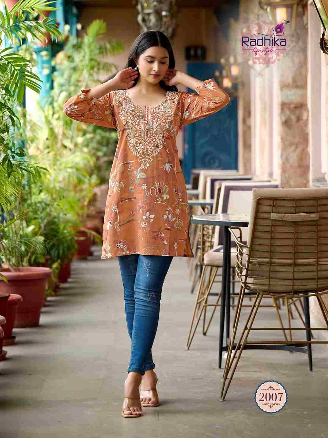 Summer Shine Vol-2 By Radhika Lifestyle 2001 To 2010 Series Designer Stylish Fancy Colorful Beautiful Party Wear & Ethnic Wear Collection Pure Cotton Tops At Wholesale Price