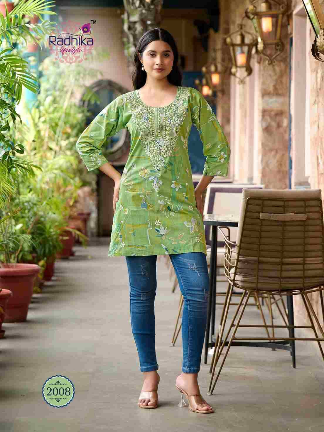 Summer Shine Vol-2 By Radhika Lifestyle 2001 To 2010 Series Designer Stylish Fancy Colorful Beautiful Party Wear & Ethnic Wear Collection Pure Cotton Tops At Wholesale Price