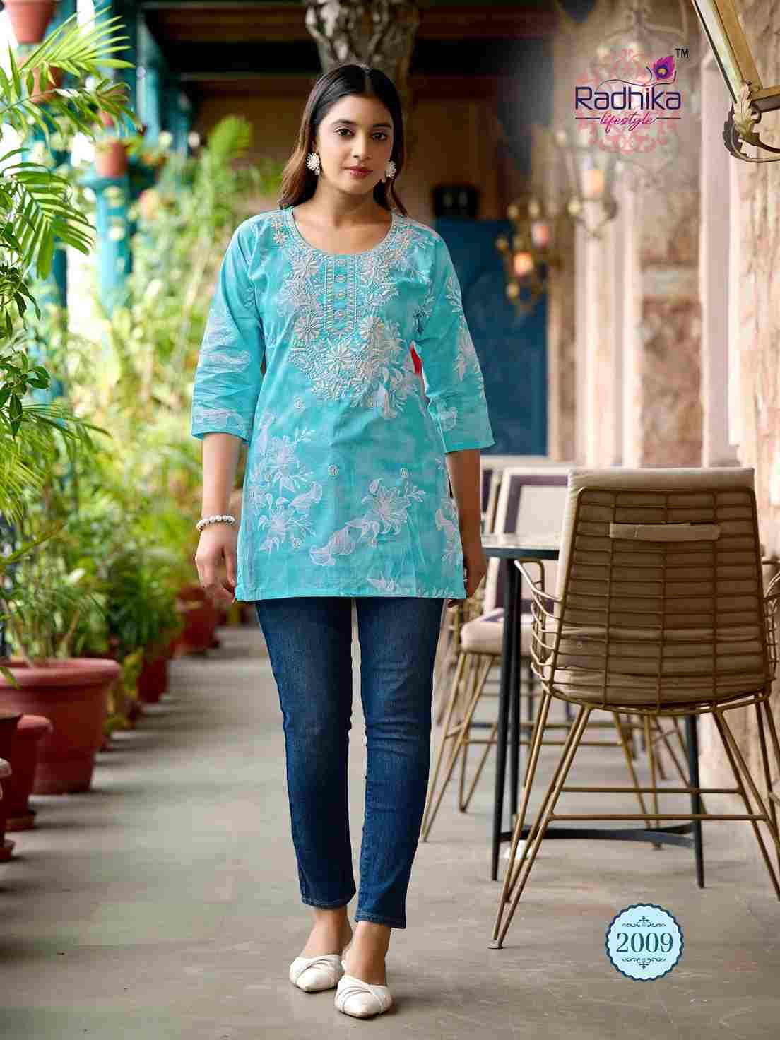 Summer Shine Vol-2 By Radhika Lifestyle 2001 To 2010 Series Designer Stylish Fancy Colorful Beautiful Party Wear & Ethnic Wear Collection Pure Cotton Tops At Wholesale Price