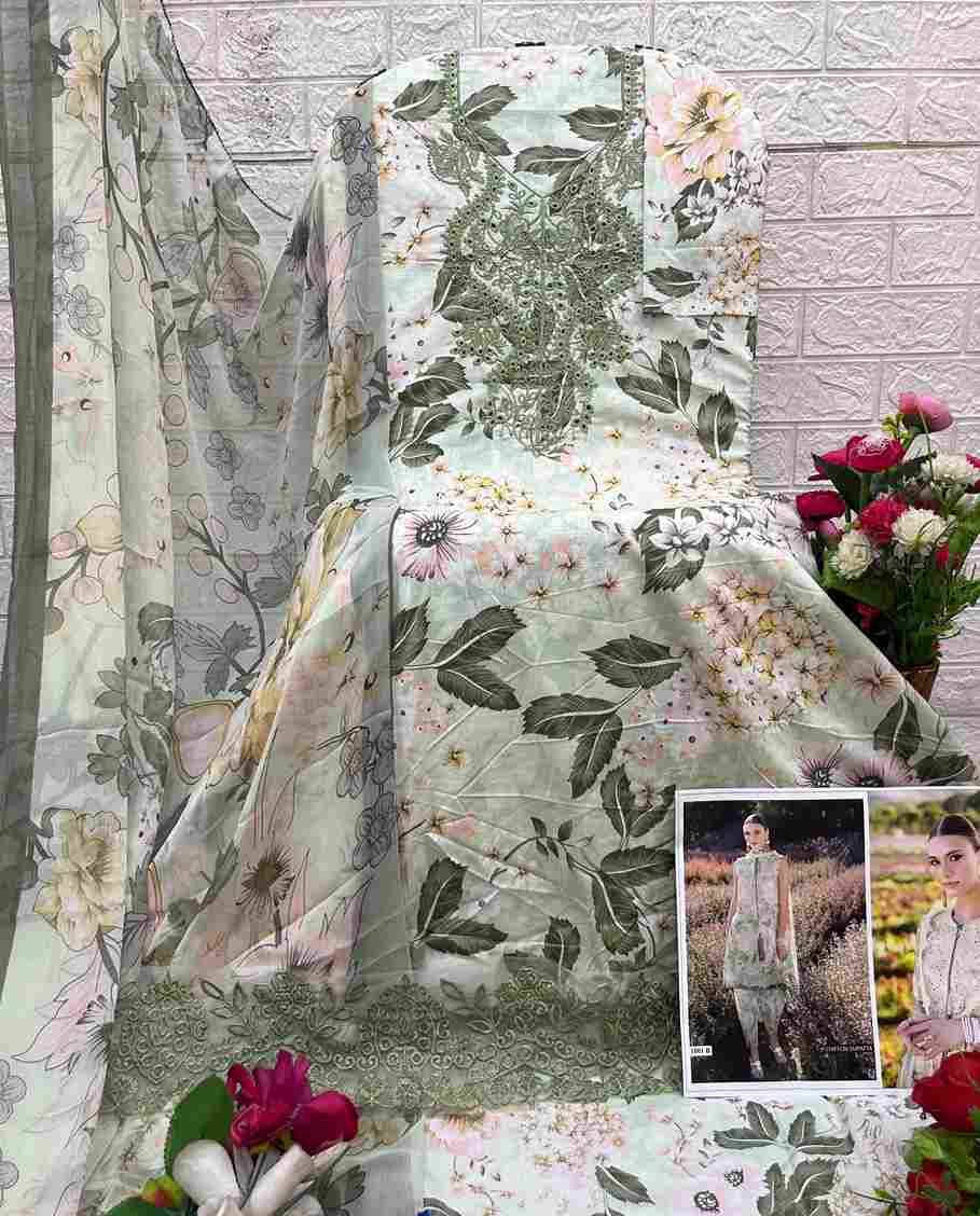 Flora By Shraddha Designer 1001-A To 1003-B Series Designer Pakistani Suits Beautiful Fancy Stylish Colorful Party Wear & Occasional Wear Lawn Cotton Print With Embroidery Dresses At Wholesale Price
