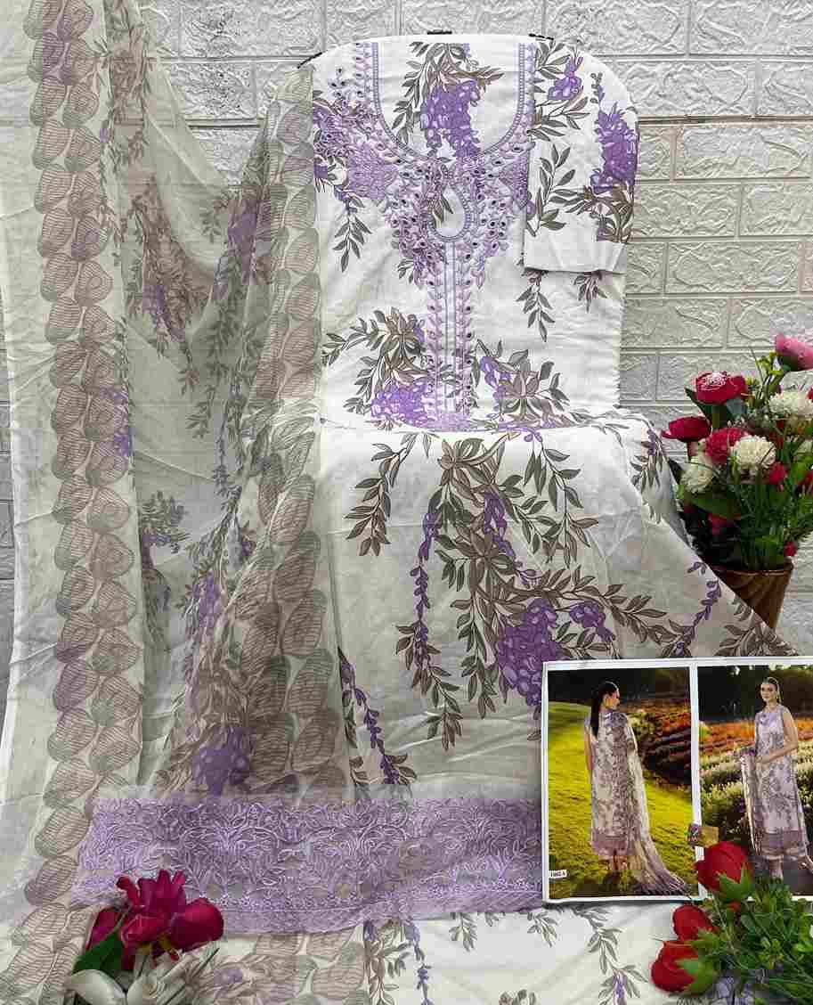 Flora By Shraddha Designer 1001-A To 1003-B Series Designer Pakistani Suits Beautiful Fancy Stylish Colorful Party Wear & Occasional Wear Lawn Cotton Print With Embroidery Dresses At Wholesale Price