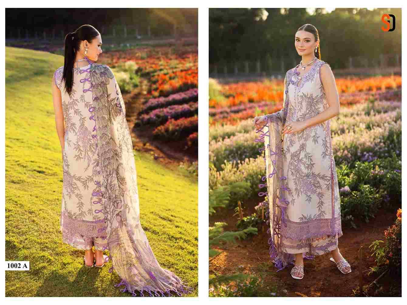 Flora By Shraddha Designer 1001-A To 1003-B Series Designer Pakistani Suits Beautiful Fancy Stylish Colorful Party Wear & Occasional Wear Lawn Cotton Print With Embroidery Dresses At Wholesale Price
