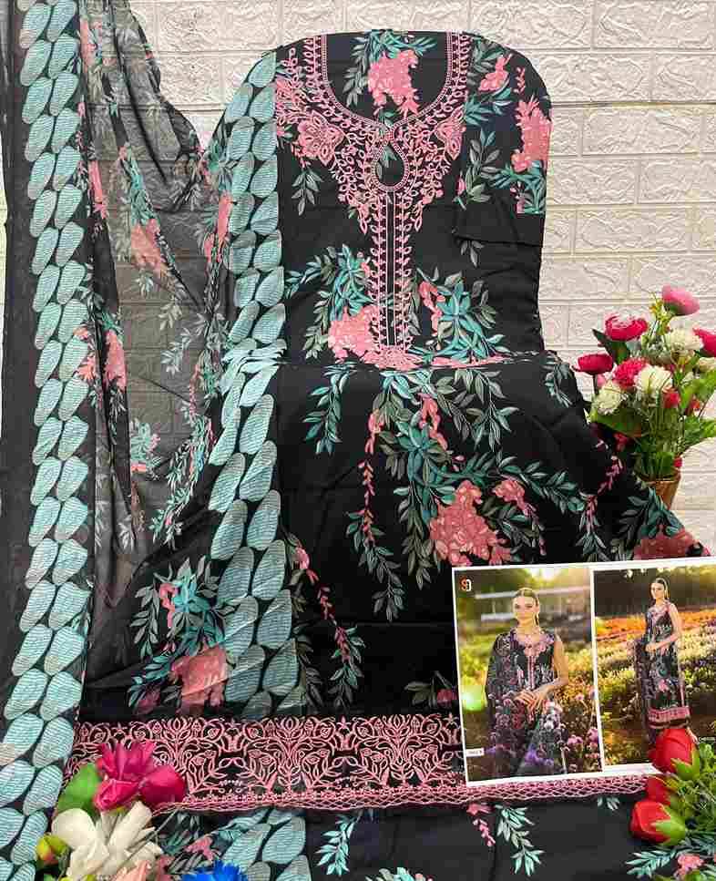 Flora By Shraddha Designer 1001-A To 1003-B Series Designer Pakistani Suits Beautiful Fancy Stylish Colorful Party Wear & Occasional Wear Lawn Cotton Print With Embroidery Dresses At Wholesale Price