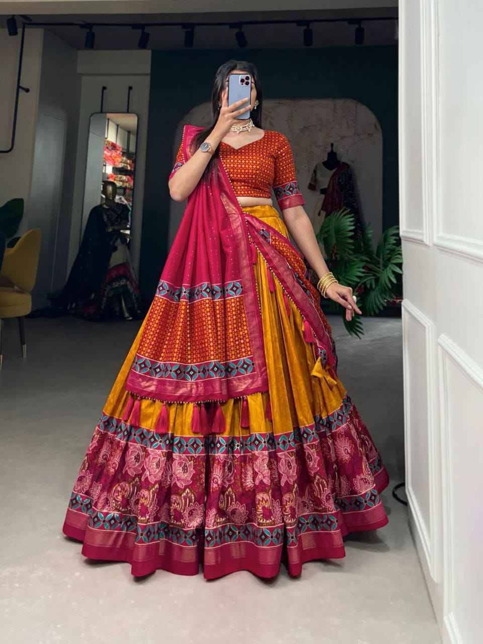 Pc-10 By Fashid Wholesale 01 To 04 Series Wear Collection Beautiful Stylish Colorful Fancy Party Wear & Occasional Wear Pure Dola Silk Lehengas At Wholesale Price