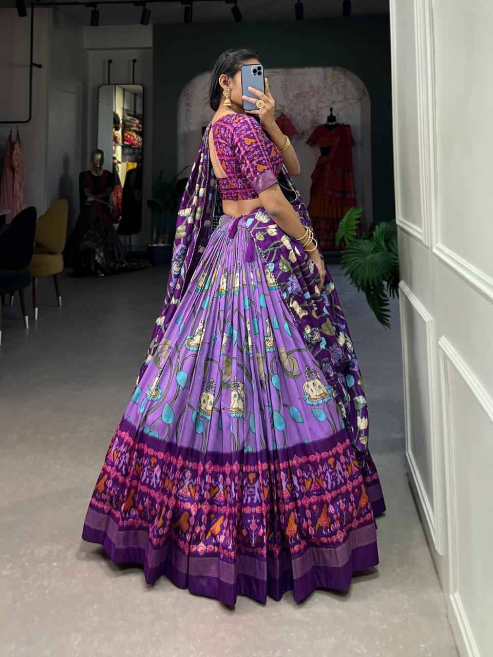 Pc-11 By Fashid Wholesale 01 To 04 Series Wear Collection Beautiful Stylish Colorful Fancy Party Wear & Occasional Wear Pure Dola Tussar Silk Lehengas At Wholesale Price