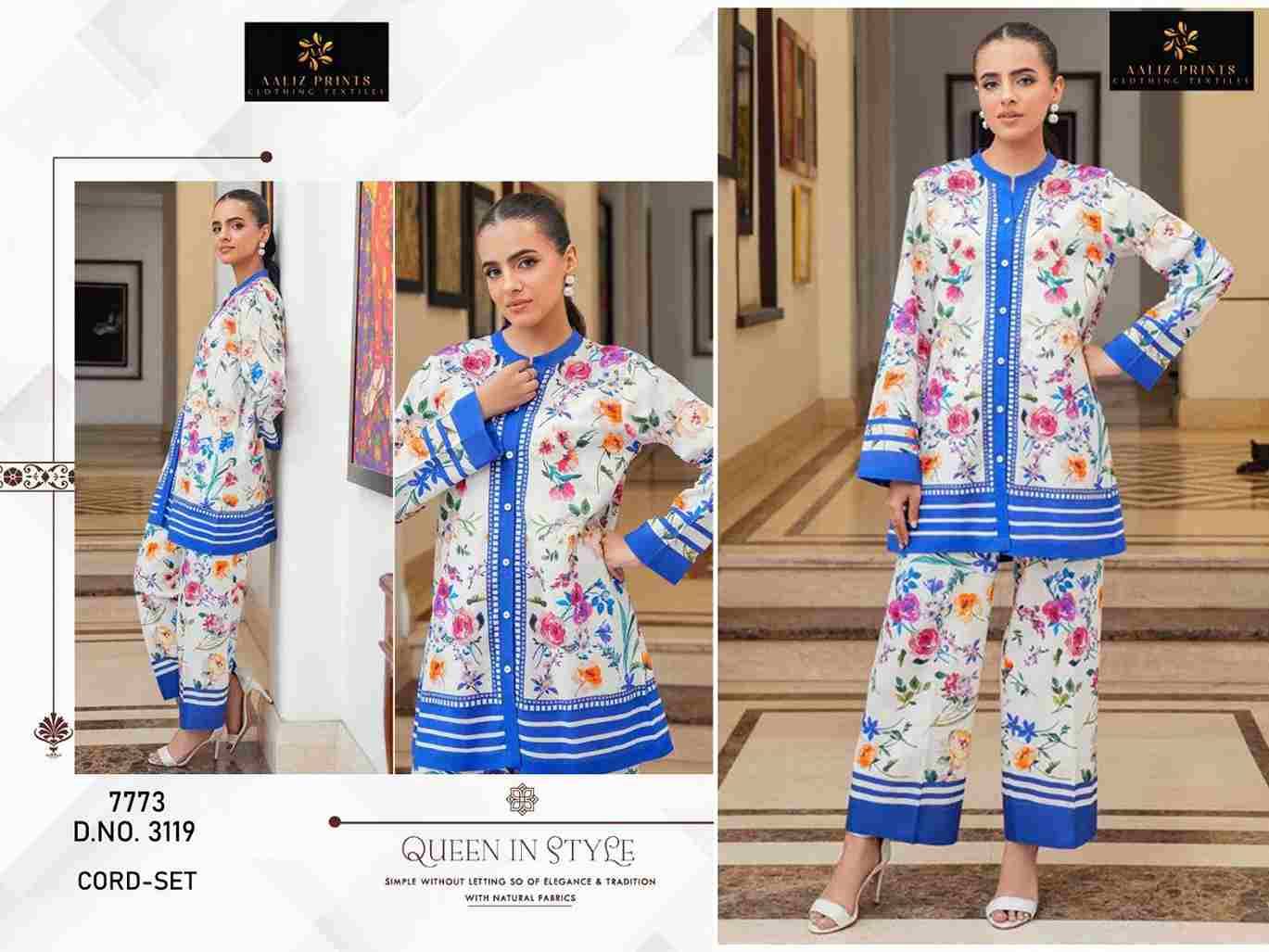 Cord Set Vol-11 By Aaliz Prints 3119 To 3122 Series Designer Stylish Fancy Colorful Beautiful Party Wear & Ethnic Wear Collection Lawn Print Co-Ord At Wholesale Price
