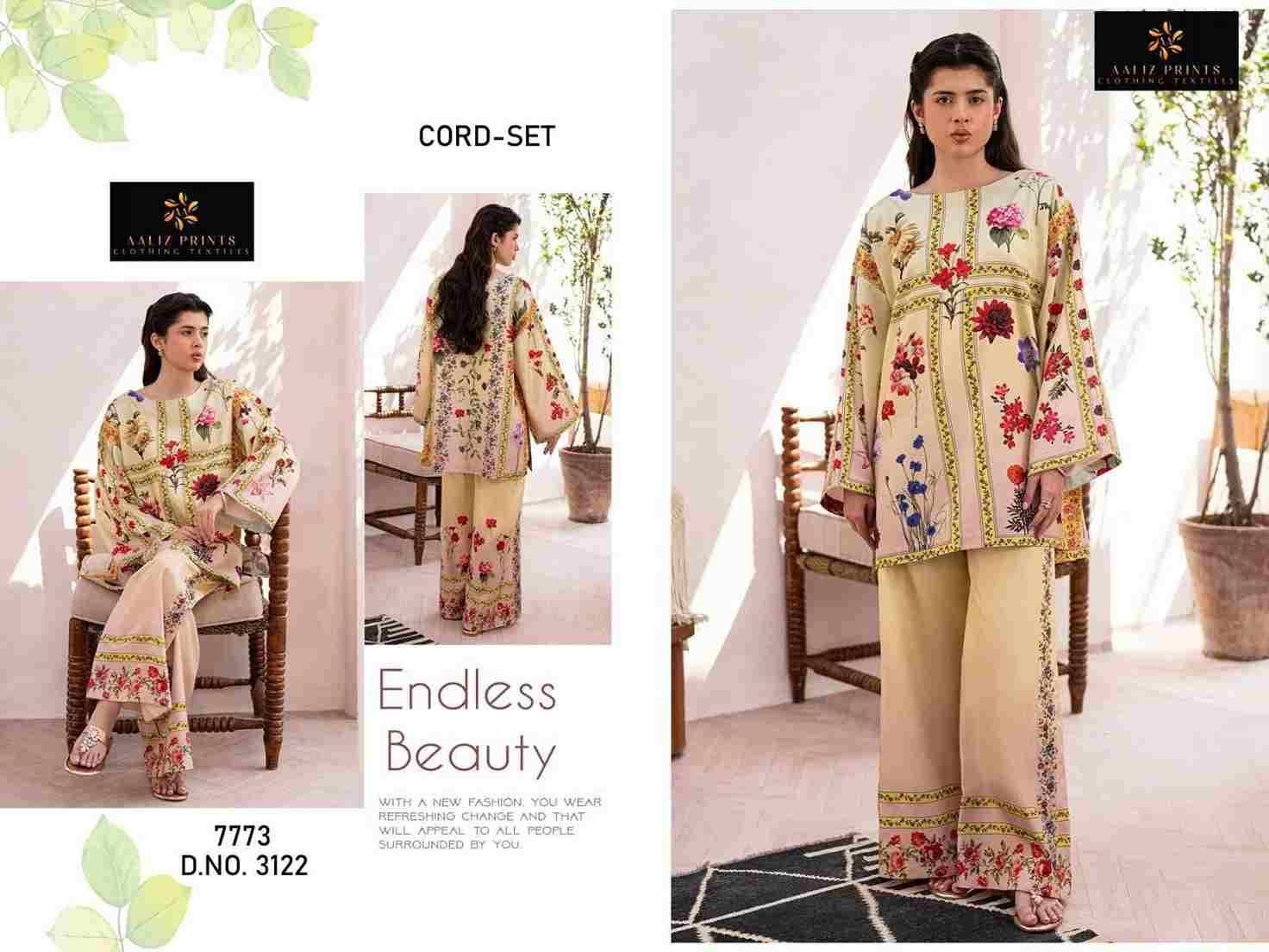 Cord Set Vol-11 By Aaliz Prints 3119 To 3122 Series Designer Stylish Fancy Colorful Beautiful Party Wear & Ethnic Wear Collection Lawn Print Co-Ord At Wholesale Price