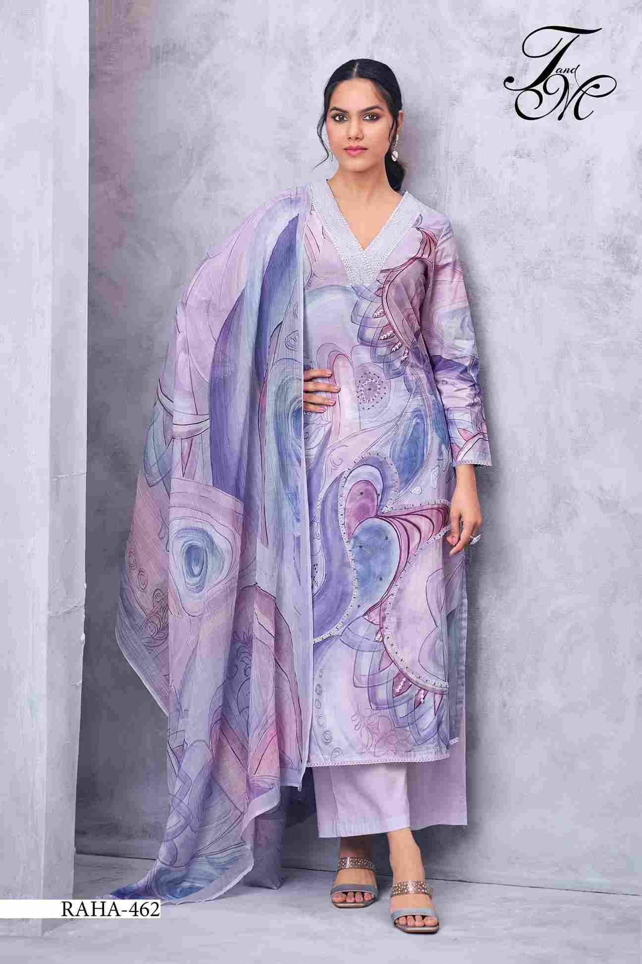 Raha By T And M Designer Studio Beautiful Festive Suits Colorful Stylish Fancy Casual Wear & Ethnic Wear Pure Lawn Cotton Dresses At Wholesale Price