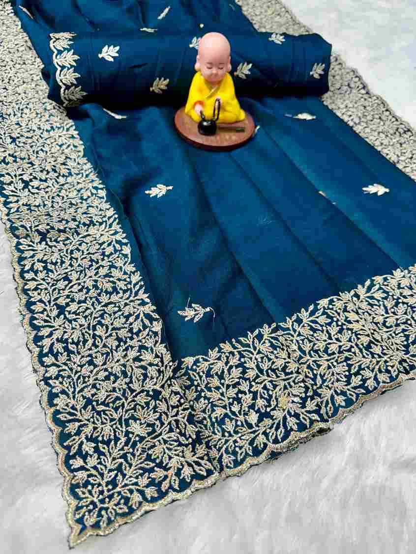 Vs-Rathi By Fashid Wholesale 01 To 03 Series Indian Traditional Wear Collection Beautiful Stylish Fancy Colorful Party Wear & Occasional Wear Vichitra Silk Sarees At Wholesale Price