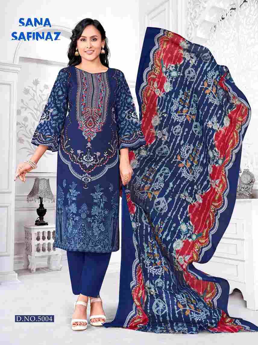 Sana Safinaz Vol-5 By Ganesha 5004 To 5011 Series Beautiful Festive Suits Stylish Fancy Colorful Party Wear & Occasional Wear Pure Cotton Dresses At Wholesale Price