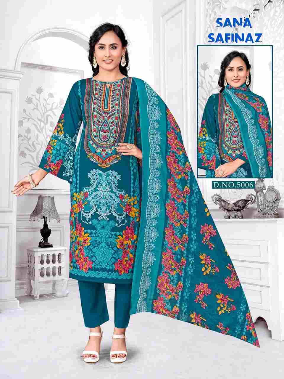 Sana Safinaz Vol-5 By Ganesha 5004 To 5011 Series Beautiful Festive Suits Stylish Fancy Colorful Party Wear & Occasional Wear Pure Cotton Dresses At Wholesale Price