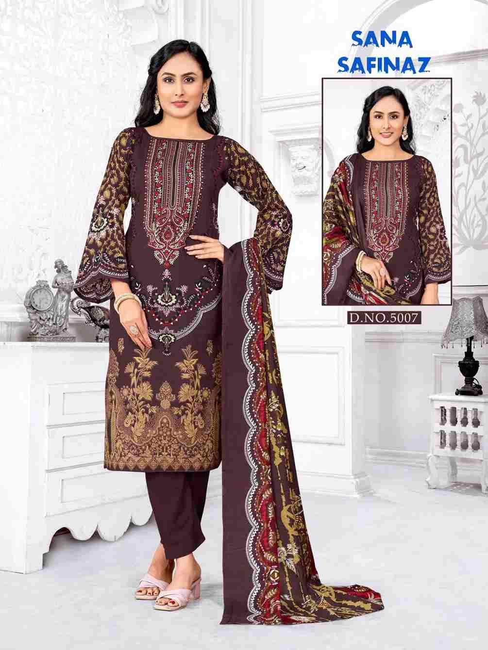 Sana Safinaz Vol-5 By Ganesha 5004 To 5011 Series Beautiful Festive Suits Stylish Fancy Colorful Party Wear & Occasional Wear Pure Cotton Dresses At Wholesale Price