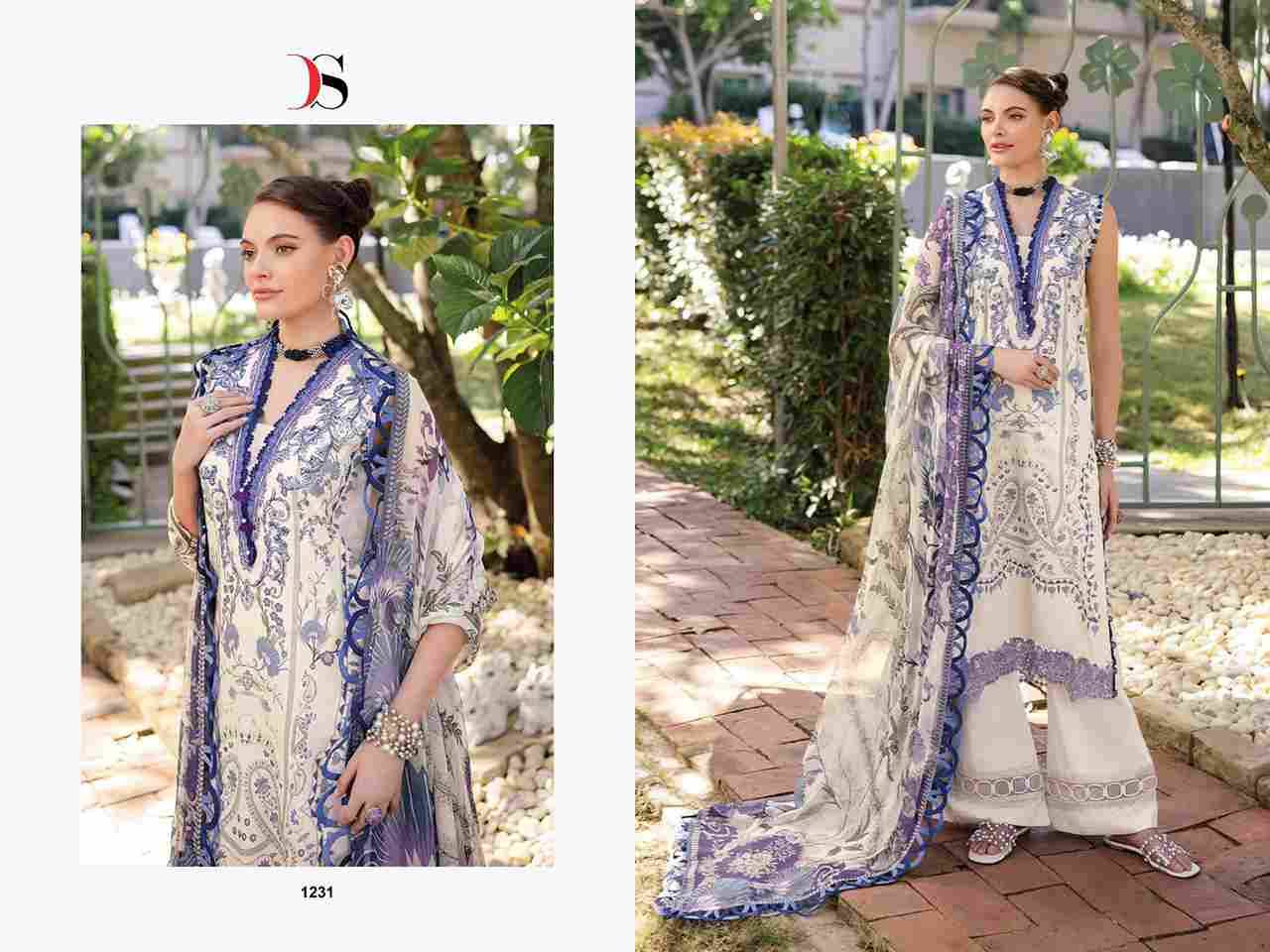 Jade Bliss Lawn-25 By Deepsy Suits 1231 To 1236 Series Designer Pakistani Suits Beautiful Stylish Fancy Colorful Party Wear & Occasional Wear Pure Cotton Dresses At Wholesale Price