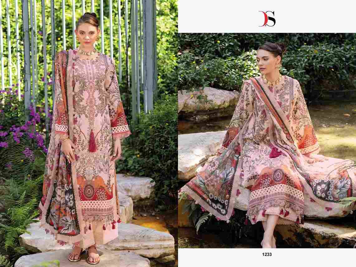 Jade Bliss Lawn-25 By Deepsy Suits 1231 To 1236 Series Designer Pakistani Suits Beautiful Stylish Fancy Colorful Party Wear & Occasional Wear Pure Cotton Dresses At Wholesale Price