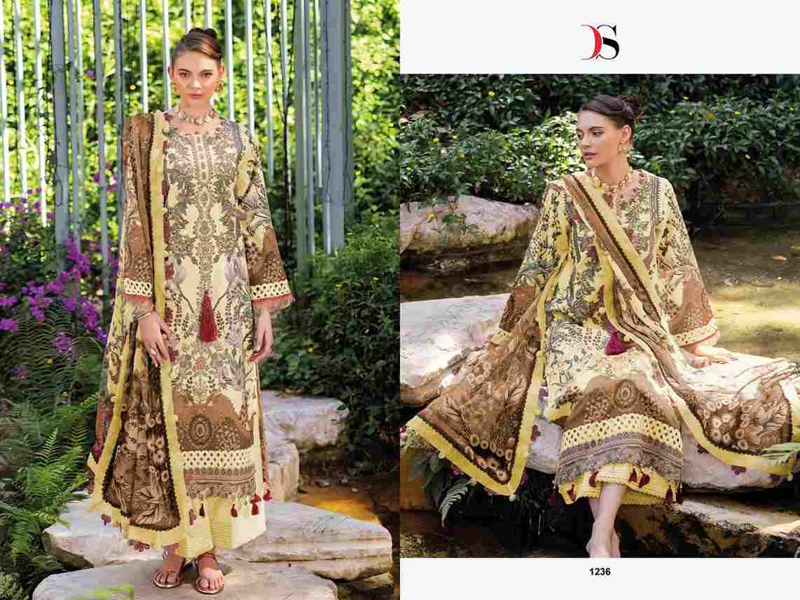 Jade Bliss Lawn-25 By Deepsy Suits 1231 To 1236 Series Designer Pakistani Suits Beautiful Stylish Fancy Colorful Party Wear & Occasional Wear Pure Cotton Dresses At Wholesale Price