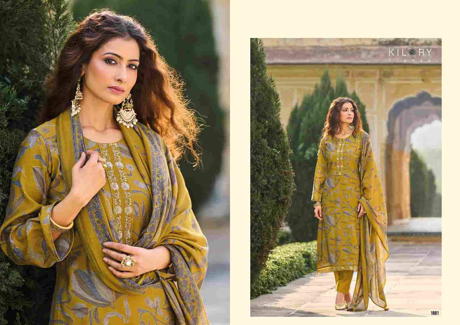 Oddny By Kilory 1681 To 1686 Series Beautiful Festive Suits Colorful Stylish Fancy Casual Wear & Ethnic Wear Pure Muslin Dresses At Wholesale Price
