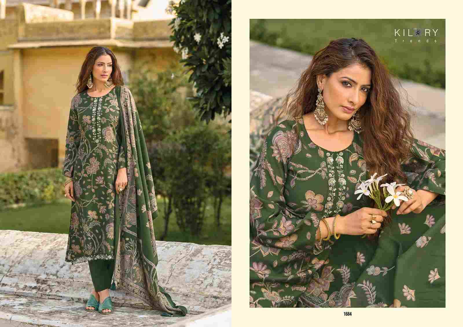 Oddny By Kilory 1681 To 1686 Series Beautiful Festive Suits Colorful Stylish Fancy Casual Wear & Ethnic Wear Pure Muslin Dresses At Wholesale Price