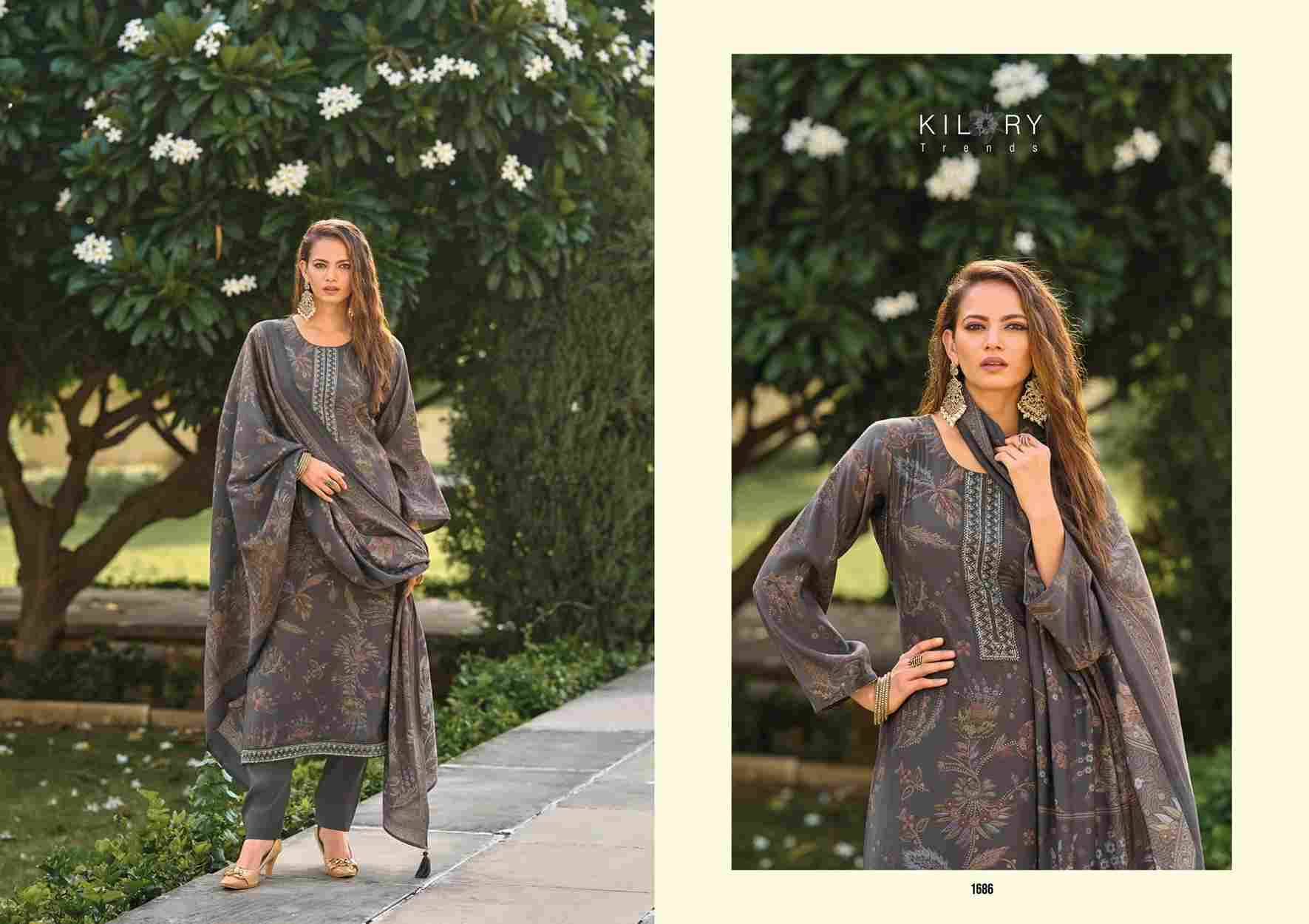 Oddny By Kilory 1681 To 1686 Series Beautiful Festive Suits Colorful Stylish Fancy Casual Wear & Ethnic Wear Pure Muslin Dresses At Wholesale Price