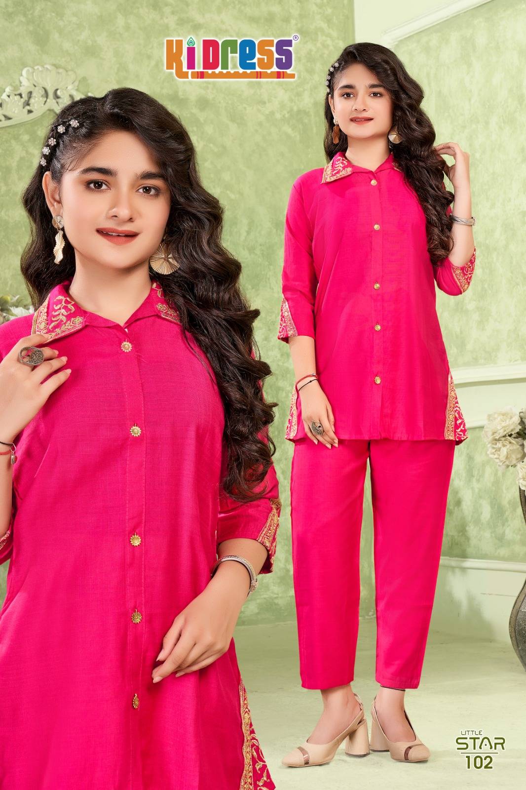 Little Star By Kidress 101 To 102 Series Designer Stylish Fancy Colorful Beautiful Party Wear & Ethnic Wear Collection Vatican Co-Ord At Wholesale Price