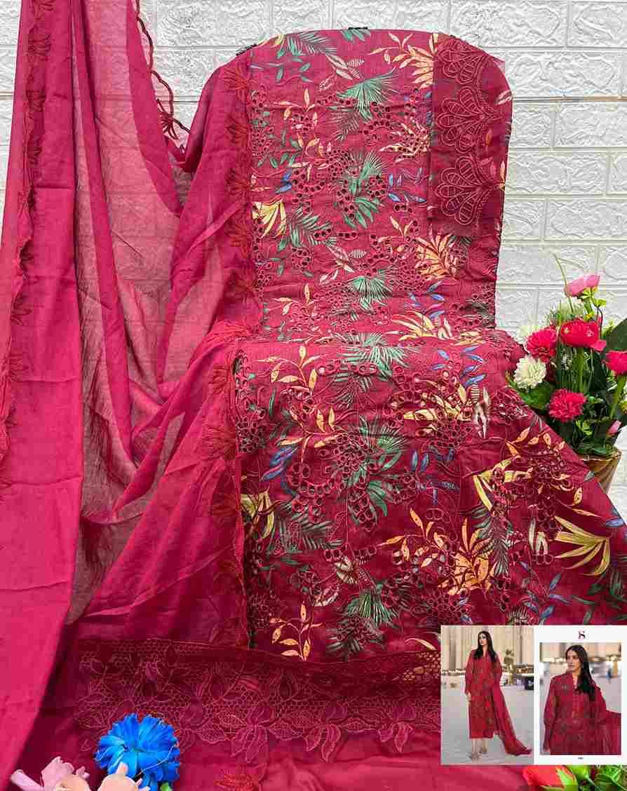 Rang Rasiya Lawn-25 Vol-3 By Deepsy Suits 1221 To 1225 Series Pakistani Stylish Beautiful Colourful Printed & Embroidered Party Wear & Occasional Wear Pure Cotton Dresses At Wholesale Price