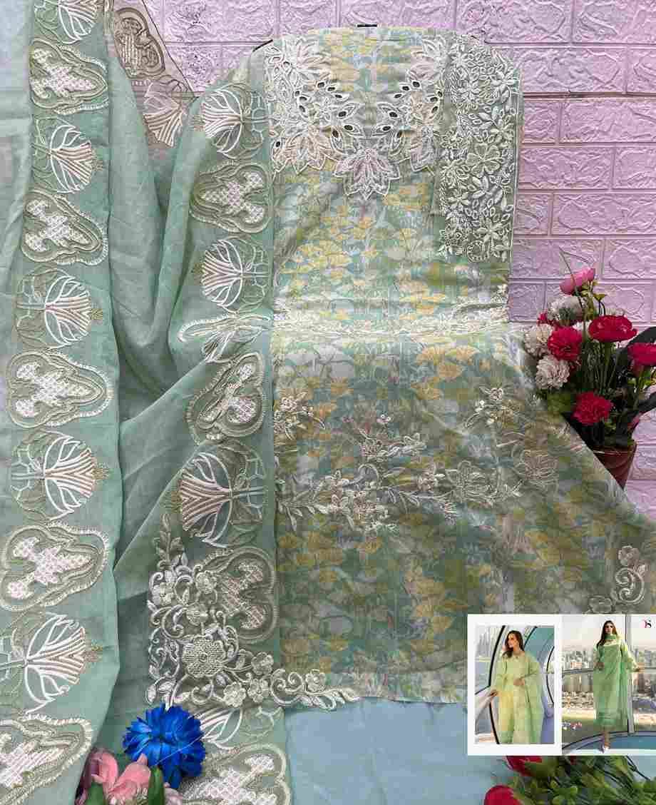 Rang Rasiya Lawn-25 Vol-3 By Deepsy Suits 1221 To 1225 Series Pakistani Stylish Beautiful Colourful Printed & Embroidered Party Wear & Occasional Wear Pure Cotton Dresses At Wholesale Price