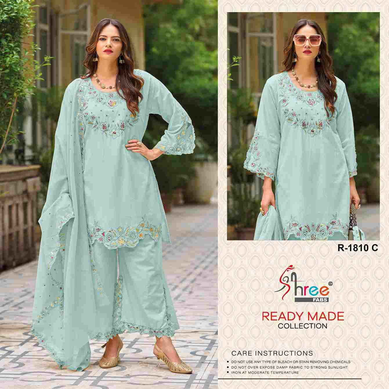 Shree Fabs Hit Design R-1810 Colours By Shree Fabs R-1810-A To R-1810-D Series Designer Pakistani Suits Collection Beautiful Stylish Fancy Colorful Party Wear & Occasional Wear Cambric Lawn Cotton Dresses At Wholesale Price