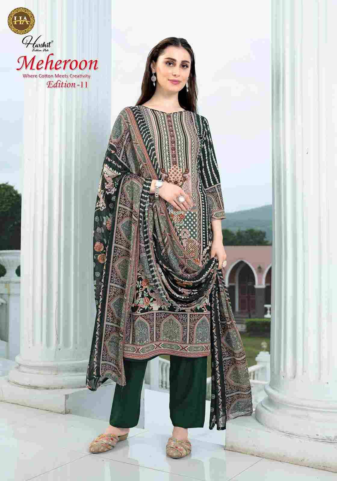 Meheroon Vol-11 By Harshit Fashion Hub 2519-19-01 To 2519-19-06 Series Beautiful Suits Colorful Stylish Fancy Casual Wear & Ethnic Wear Pure Viscose Rayon Print Dresses At Wholesale Price
