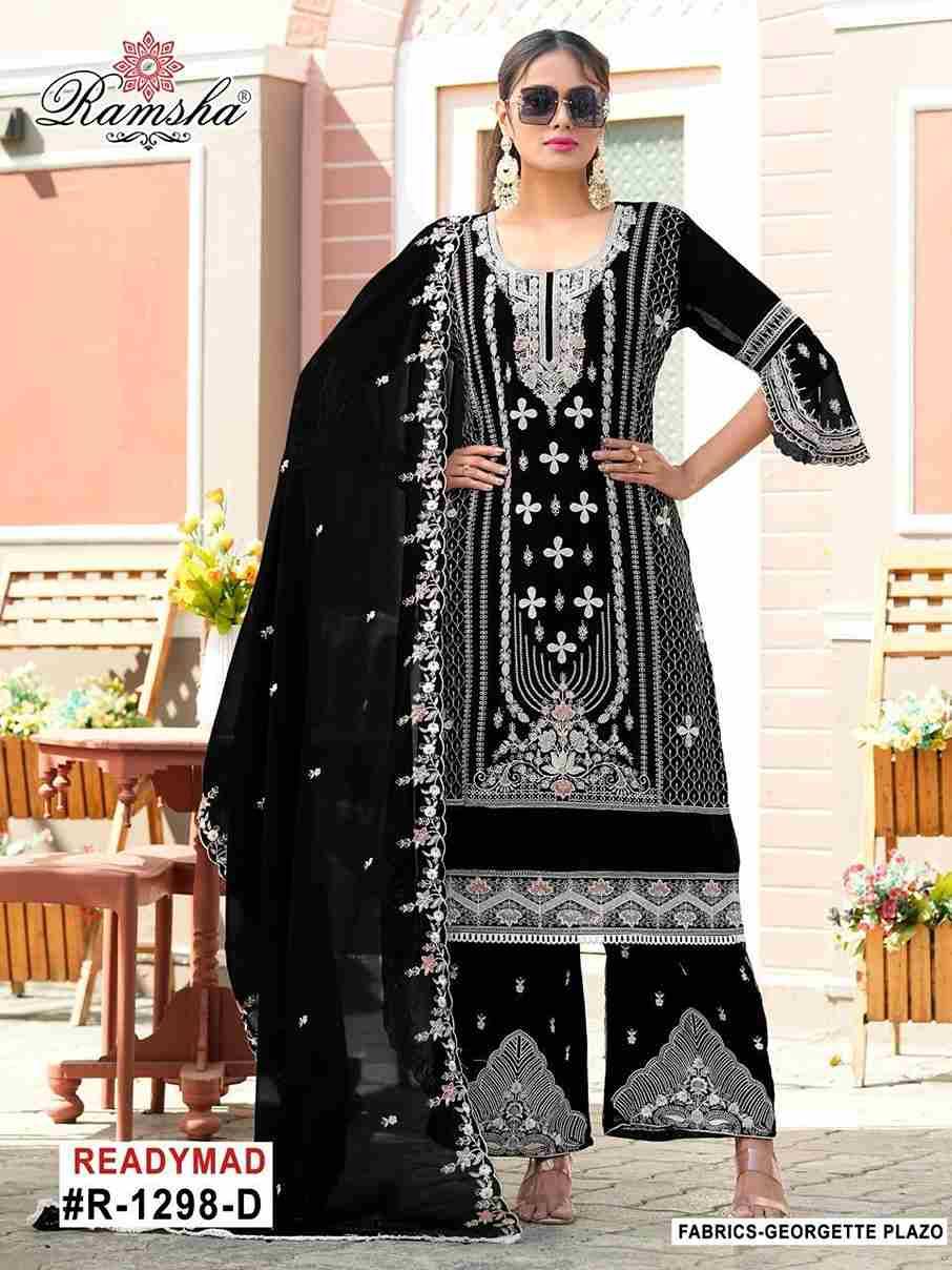Ramsha 1298 Colours By Ramsha 1298-A To 1298-D Series Beautiful Pakistani Suits Colorful Stylish Fancy Casual Wear & Ethnic Wear Georgette Dresses At Wholesale Price