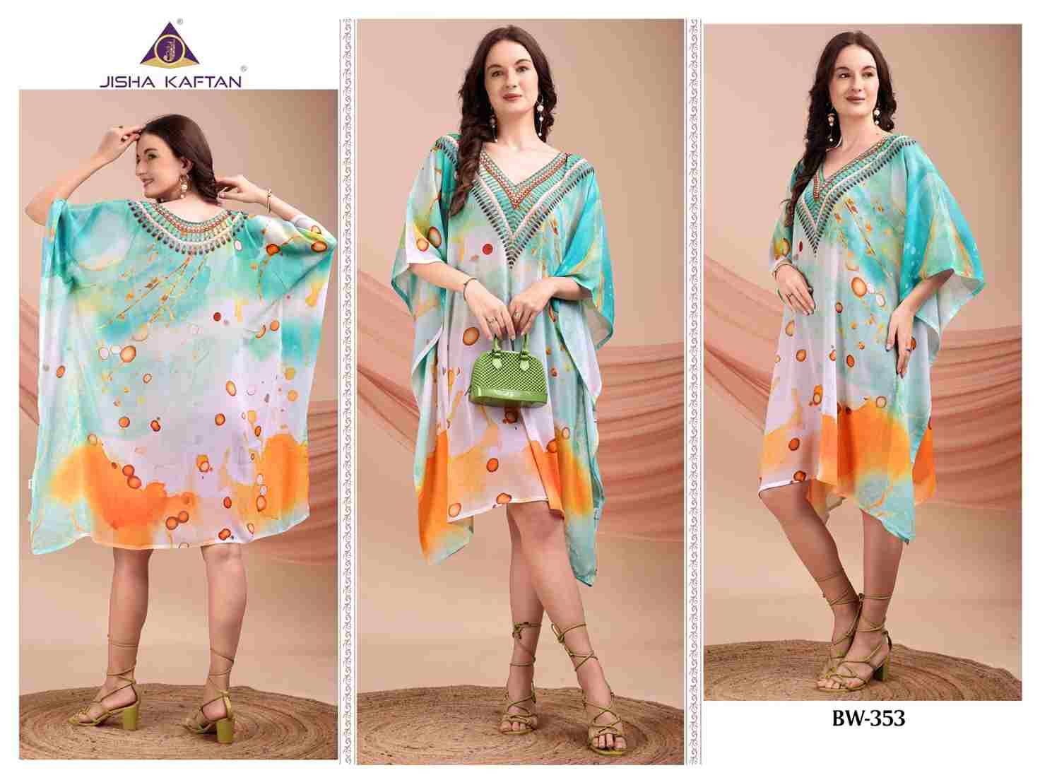 Beach Wear Kaftan Vol-7 By Jelite 349 To 356 Series Designer Stylish Fancy Colorful Beautiful Party Wear & Ethnic Wear Collection Weightless Georgette Kaftan At Wholesale Price