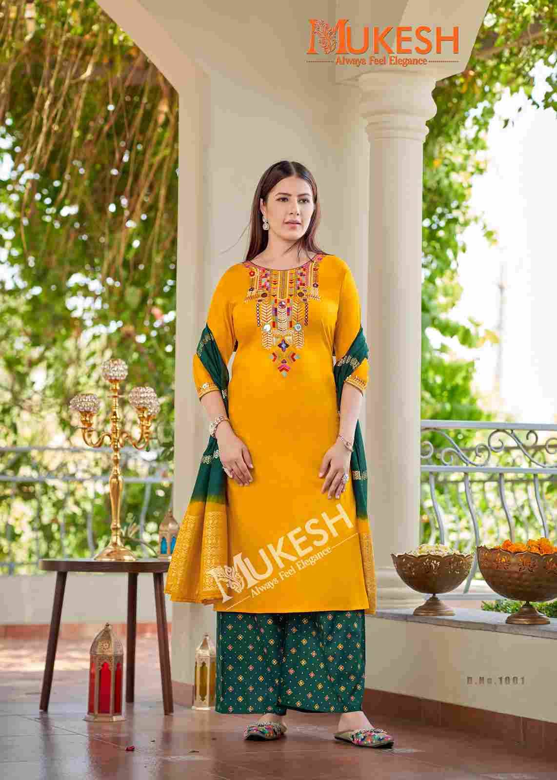 Mausam By Mukesh 1001 To 1008 Series Beautiful Stylish Festive Suits Fancy Colorful Casual Wear & Ethnic Wear & Ready To Wear Rayon Dresses At Wholesale Price