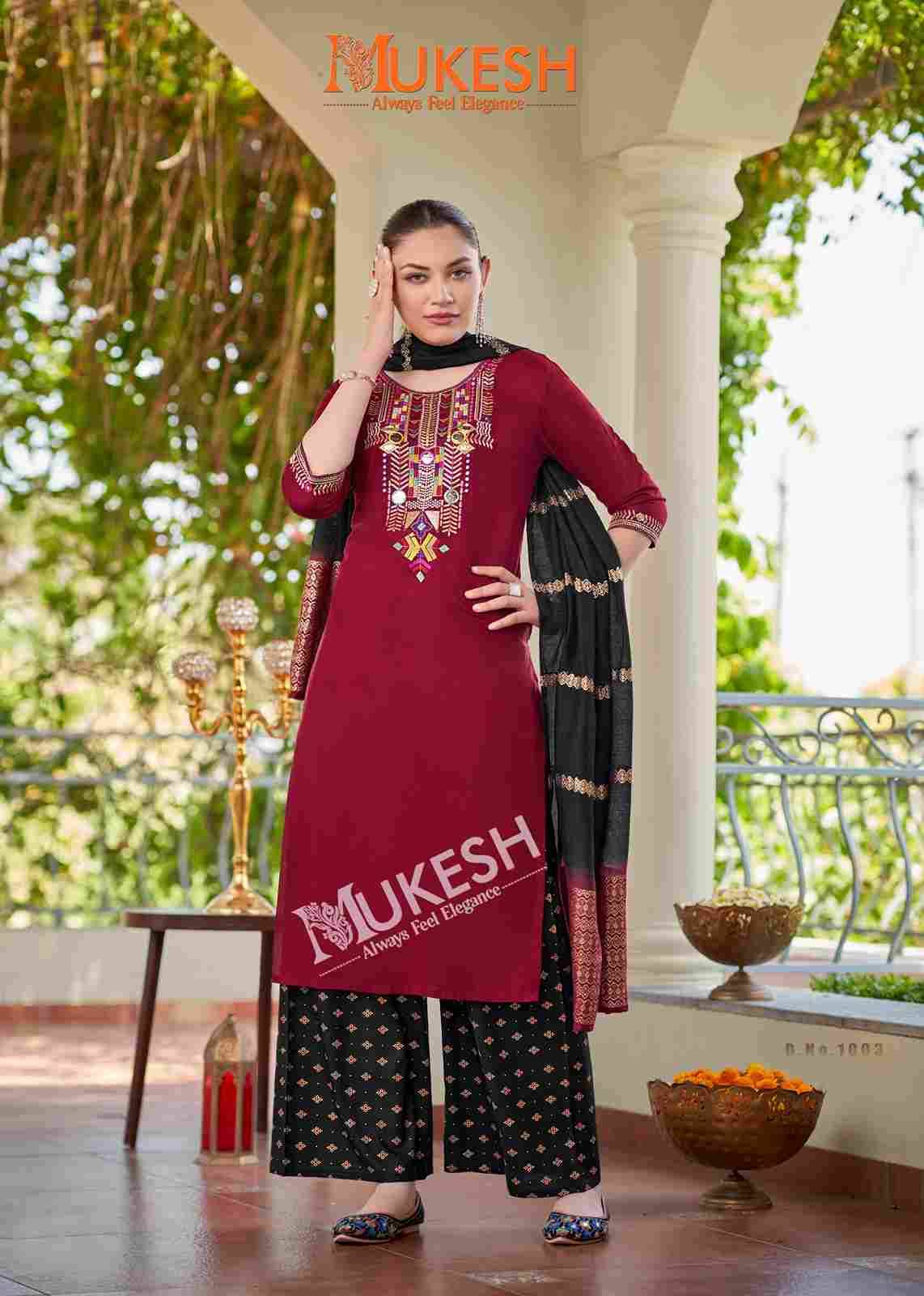 Mausam By Mukesh 1001 To 1008 Series Beautiful Stylish Festive Suits Fancy Colorful Casual Wear & Ethnic Wear & Ready To Wear Rayon Dresses At Wholesale Price