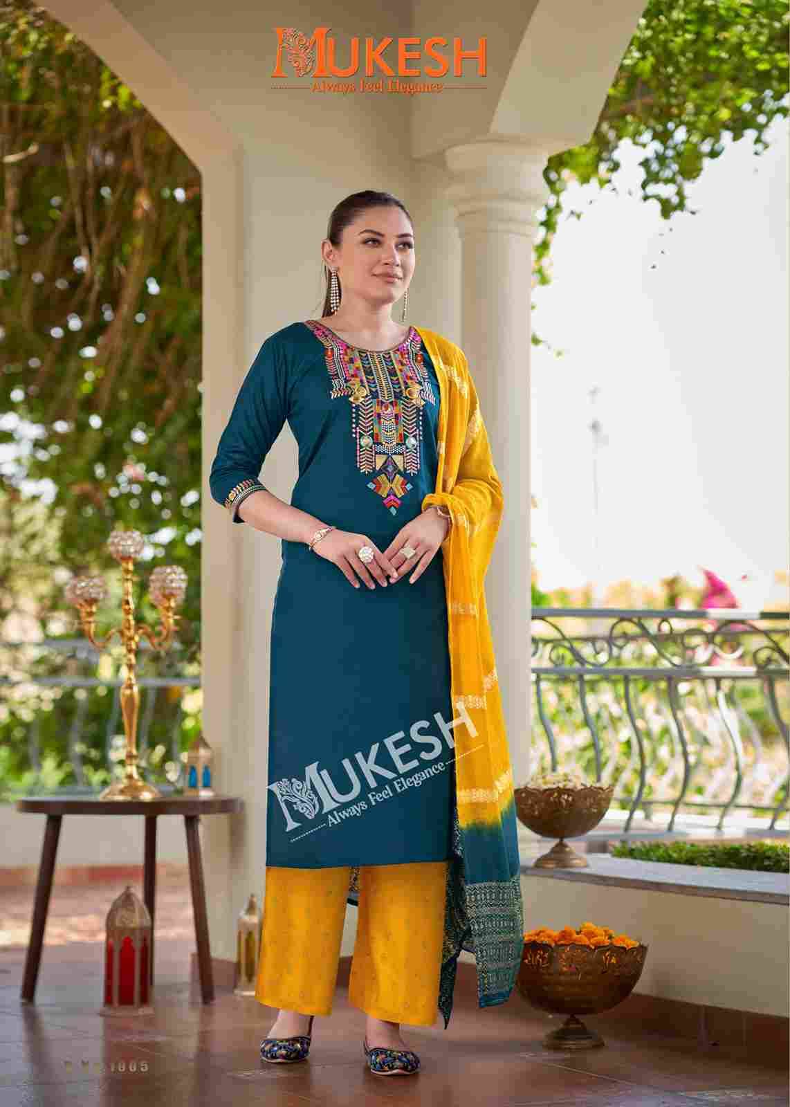 Mausam By Mukesh 1001 To 1008 Series Beautiful Stylish Festive Suits Fancy Colorful Casual Wear & Ethnic Wear & Ready To Wear Rayon Dresses At Wholesale Price