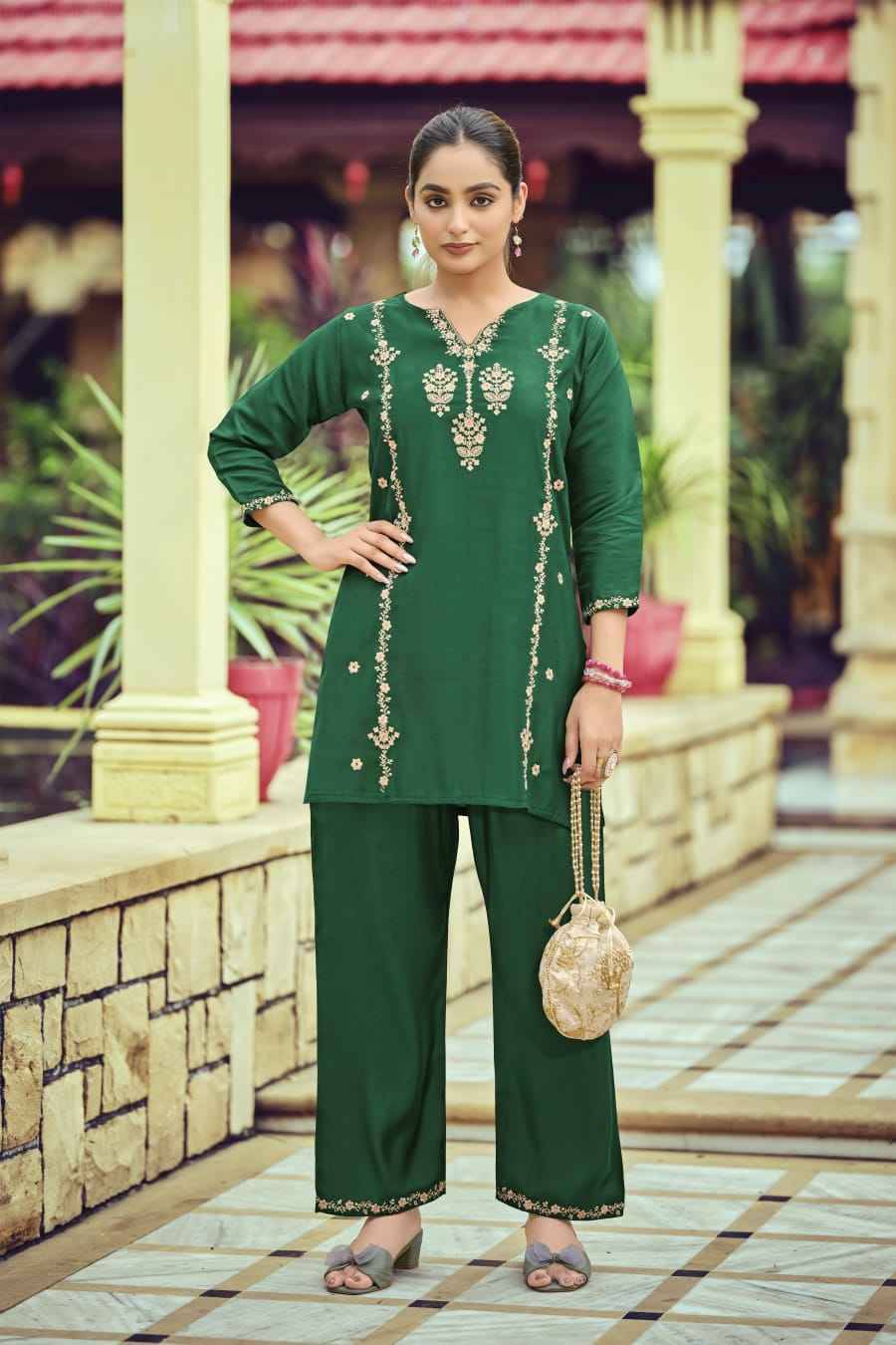 Celebrations By Ossm 1001 To 1006 Series Designer Stylish Fancy Colorful Beautiful Party Wear & Ethnic Wear Collection Viscose Silk Co-Ord At Wholesale Price