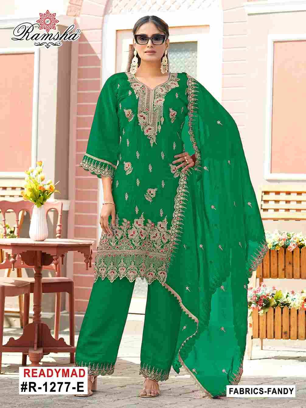 Ramsha 1277 Colours Vol-2 By Ramsha 1277-E To 1277-H Series Beautiful Pakistani Suits Colorful Stylish Fancy Casual Wear & Ethnic Wear Fandy Dresses At Wholesale Price