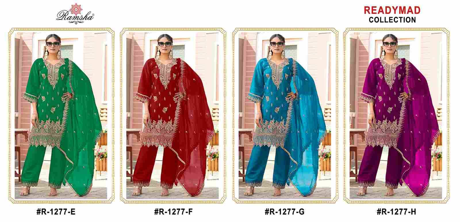 Ramsha 1277 Colours Vol-2 By Ramsha 1277-E To 1277-H Series Beautiful Pakistani Suits Colorful Stylish Fancy Casual Wear & Ethnic Wear Fandy Dresses At Wholesale Price