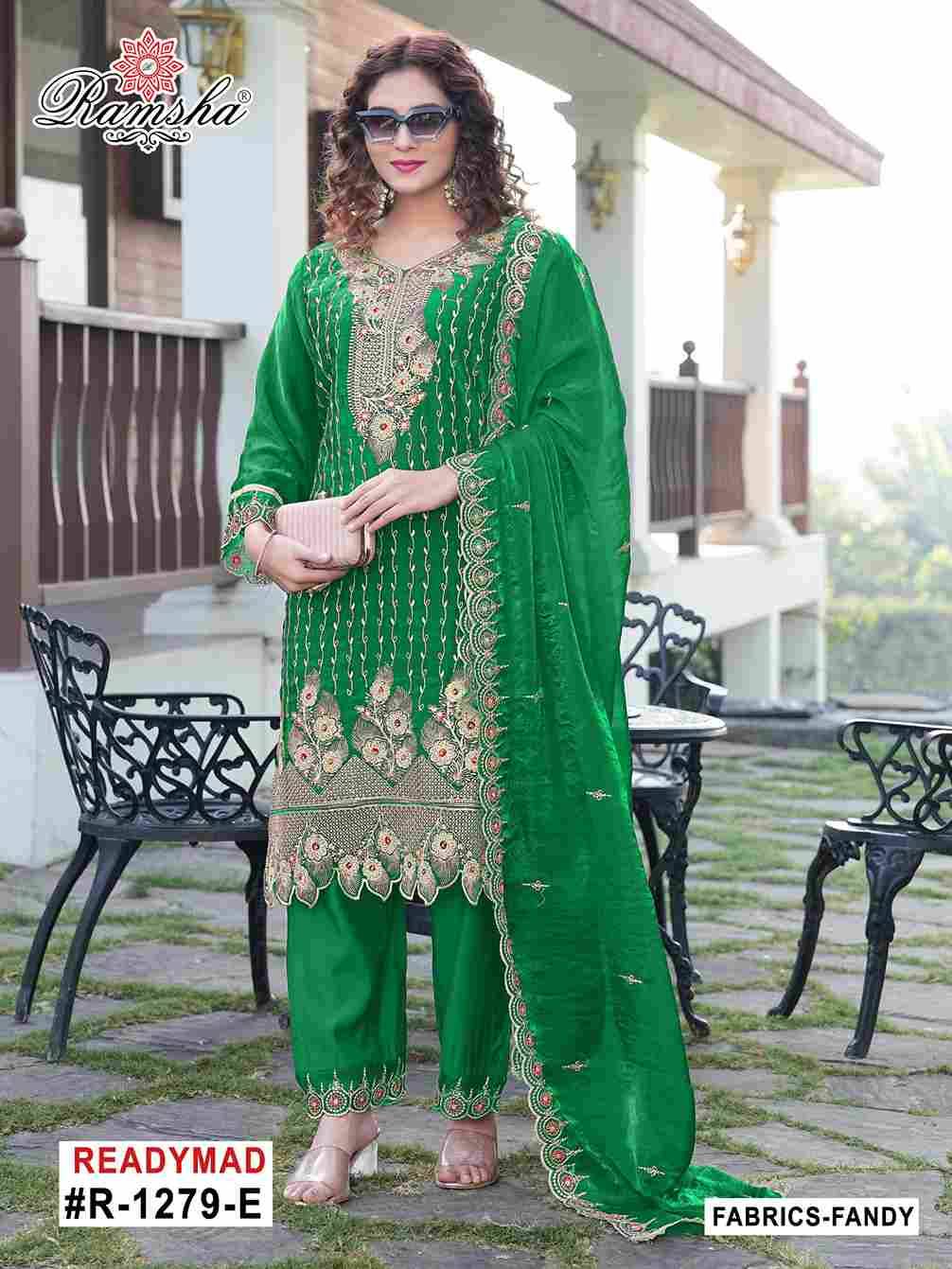 Ramsha 1279 Colours Vol-2 By Ramsha 1279-E To 1279-H Series Beautiful Pakistani Suits Colorful Stylish Fancy Casual Wear & Ethnic Wear Fandy Dresses At Wholesale Price