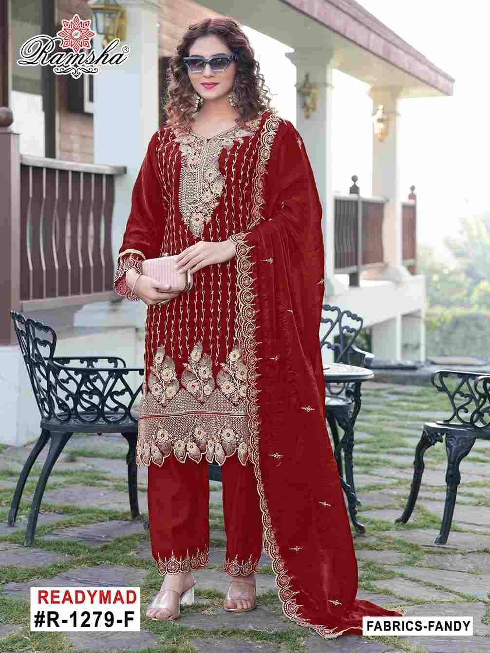 Ramsha 1279 Colours Vol-2 By Ramsha 1279-E To 1279-H Series Beautiful Pakistani Suits Colorful Stylish Fancy Casual Wear & Ethnic Wear Fandy Dresses At Wholesale Price