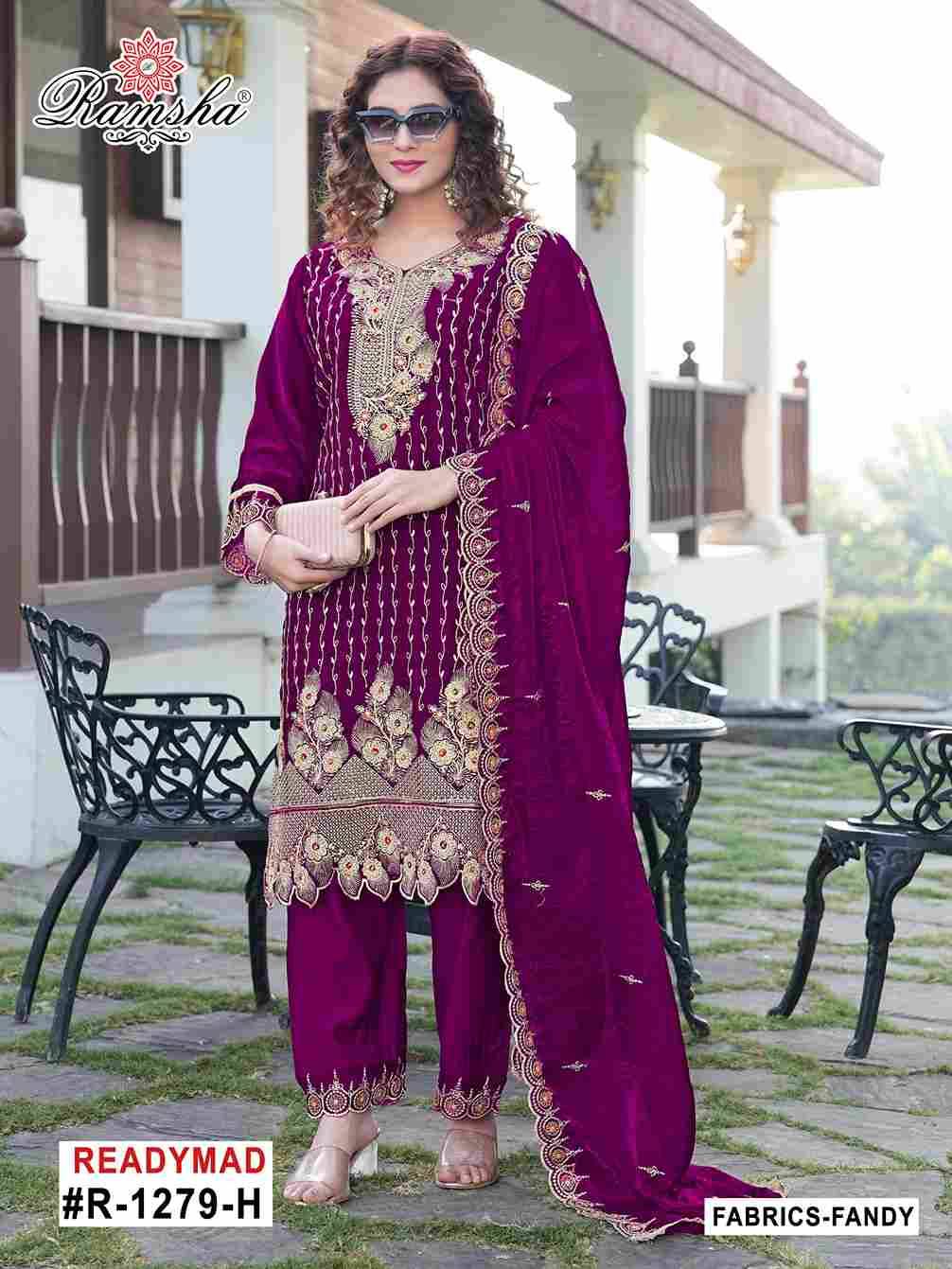 Ramsha 1279 Colours Vol-2 By Ramsha 1279-E To 1279-H Series Beautiful Pakistani Suits Colorful Stylish Fancy Casual Wear & Ethnic Wear Fandy Dresses At Wholesale Price