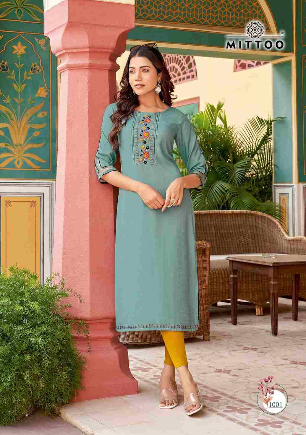 Kalishta By Mittoo 1001 To 1004 Series Designer Stylish Fancy Colorful Beautiful Party Wear & Ethnic Wear Collection Heavy Rayon Kurtis At Wholesale Price